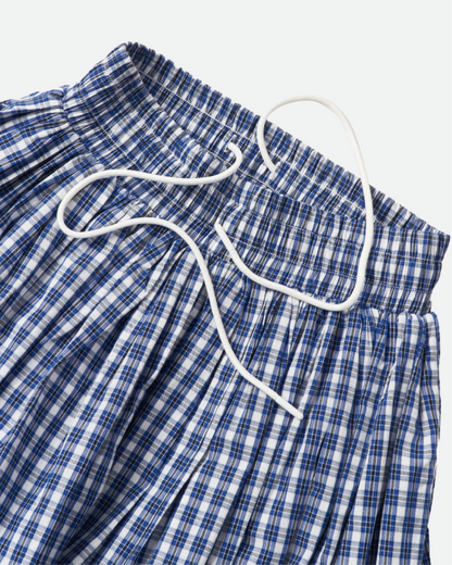 Ballon Skirt - Blue Check