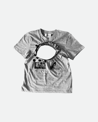Logo Removal Baby Tee - Grey
