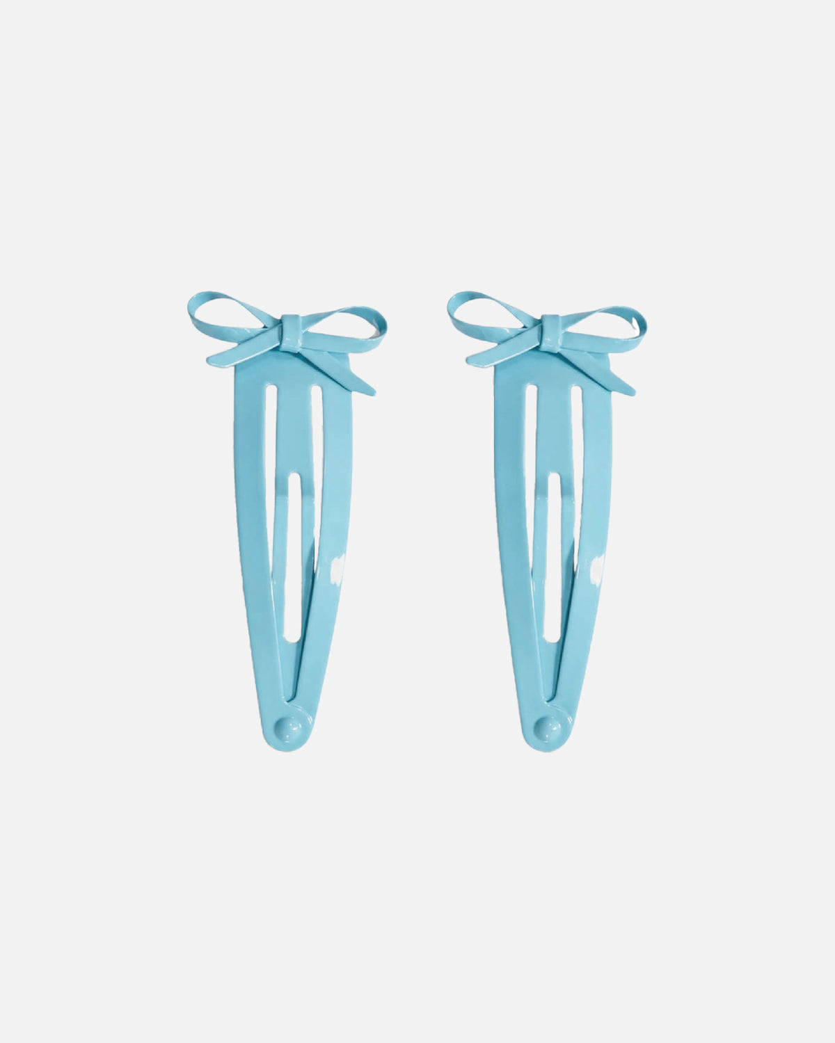 Ribbon Hair Clip - Blue