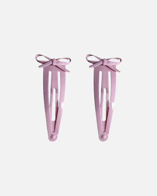 Ribbon Hair Clip - Pink