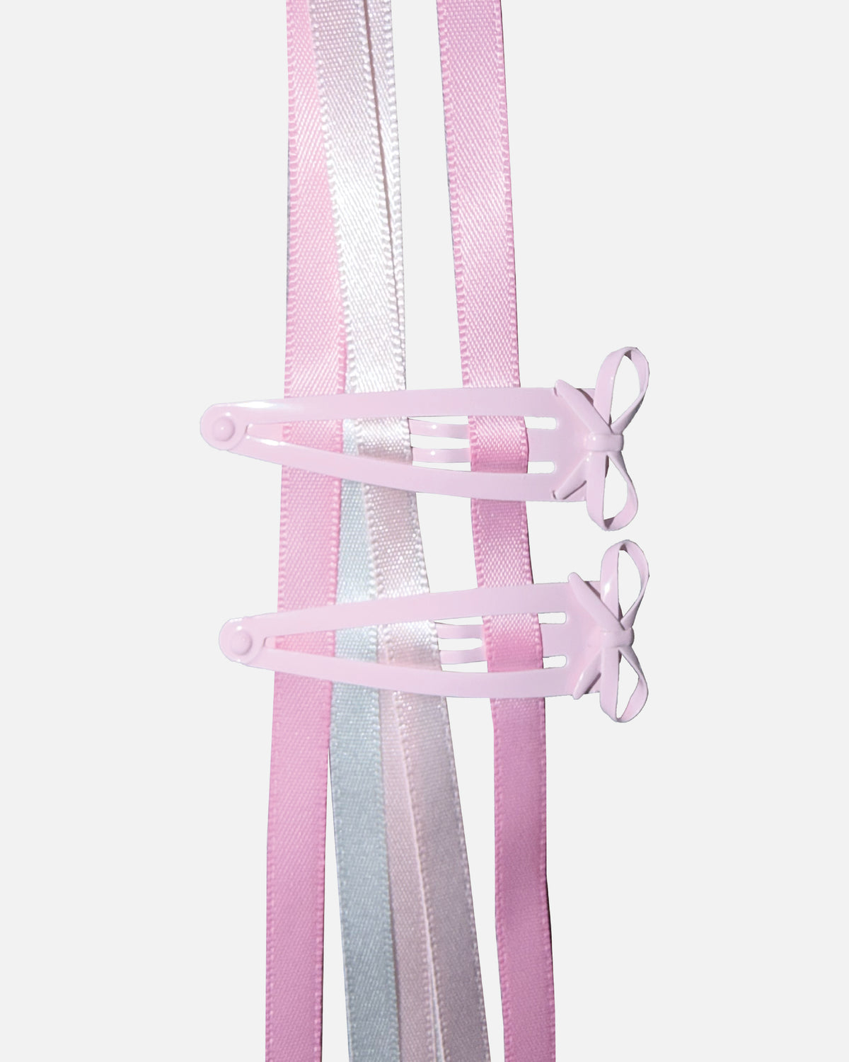 Ribbon Hair Clip - Pink