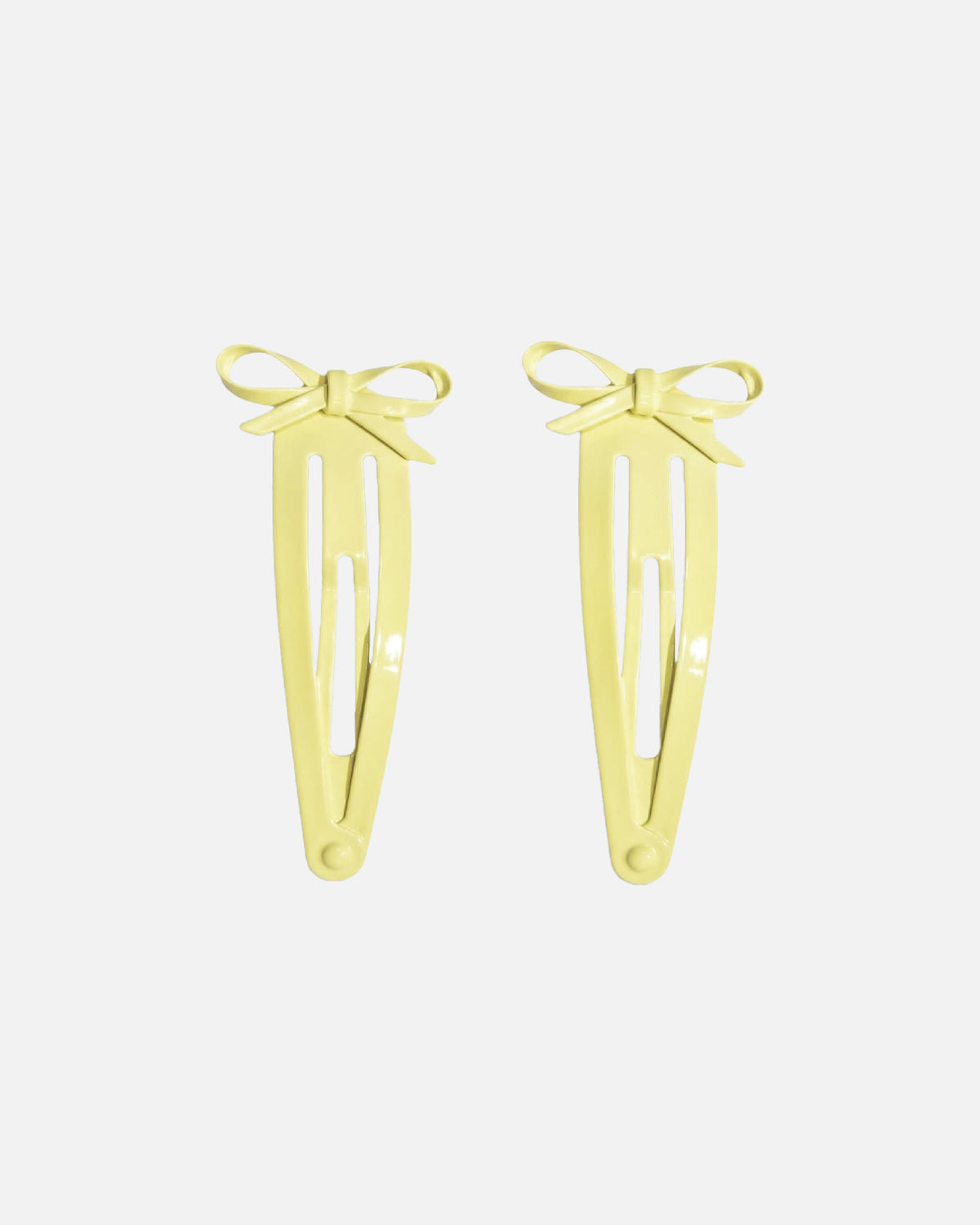 Ribbon Hair Clip - Yellow