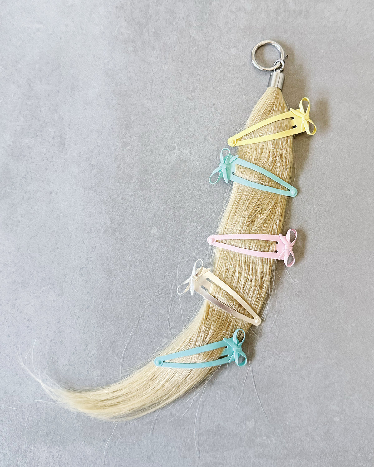 Ribbon Hair Clip - Pink