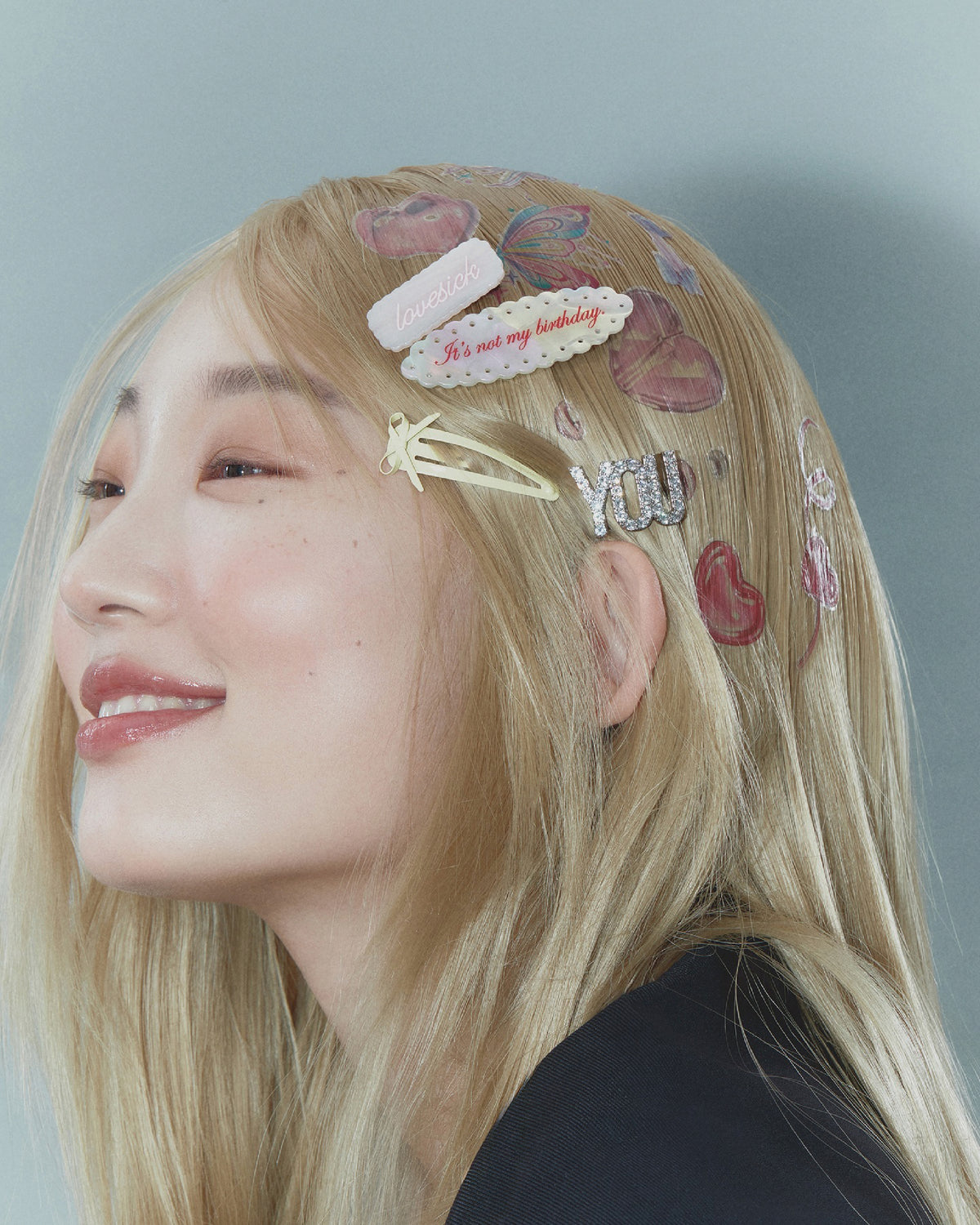 Ribbon Hair Clip - Yellow