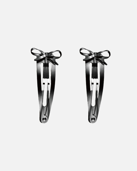Ribbon Hair Clip - Black